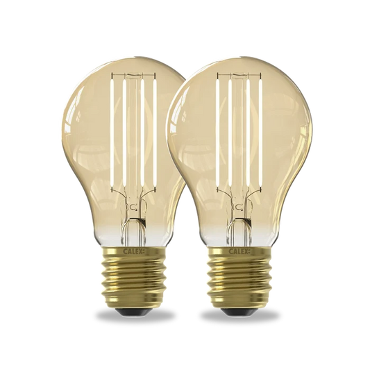 Calex Smart LED Bulb - 2 Pack - E14 - P45 - CCT - Gold