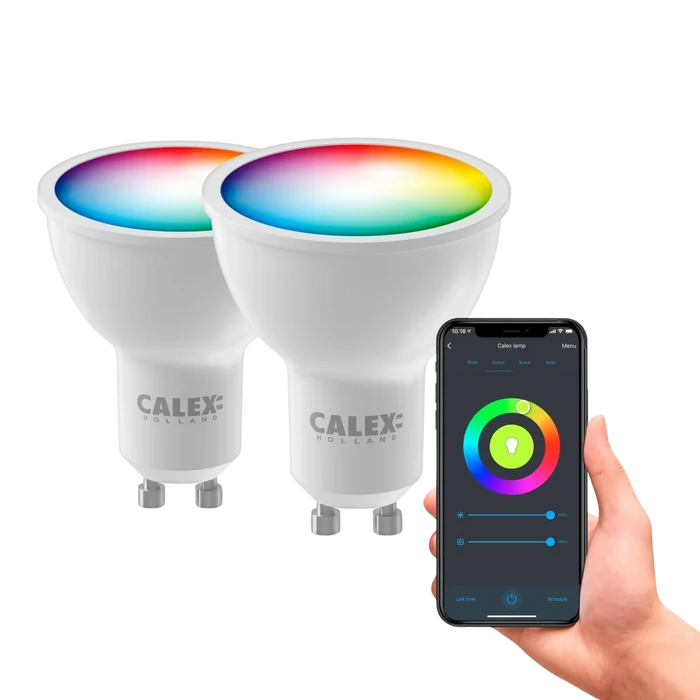 Calex Smart LED Bulb - 2 Pack - GU10 - RGB + CCT