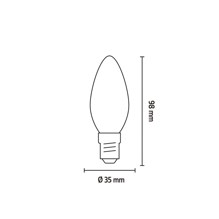 Calex Smart LED Bulb - E14 - B35 - RGB + CCT