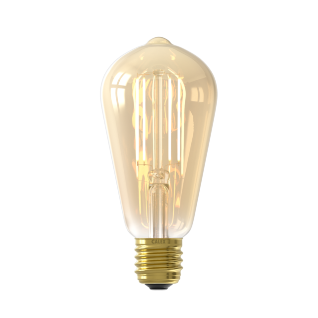 Calex Smart LED Bulb - Filament - E27 - ST64 - Gold - 7W