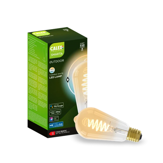 Calex Smart LED Bulb Mesh - E27 - ST64 - CCT - Gold