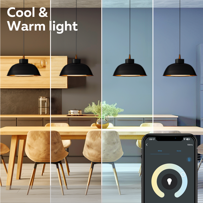 Calex Smart Spiral LED Bulb - E27 - A60 - CCT - Gold