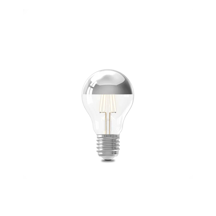 Calex Top Mirror Bulb - E27 - Filament - A60 - Chrome