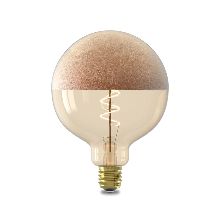 Calex Top mirror Bulb - E27 - G125 - Filament - G125 - Copper