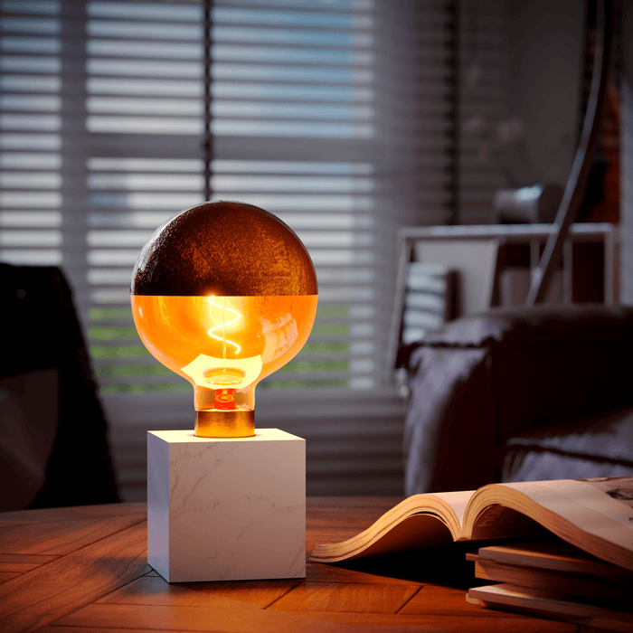 Calex Top mirror Bulb - E27 - G125 - Filament - G125 - Copper