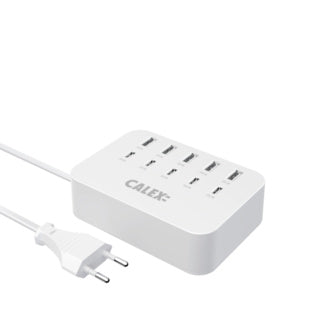 Calex USB Charger – 10 Ports – 5x USB-C & 5x USB-A