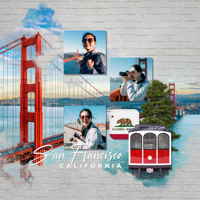 Celebrate California with these bright and sunny realistic digital art embellishments, timeless and graffiti papers, and bright and cheerful alpha set by Lucky Girl Creative. Great for vacations and holidays to California, the beach, the big city, and so much more!