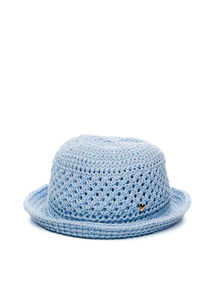 HATYOU cappello tessuto azzurro CEP0921 TESSUTO-AZZURRO