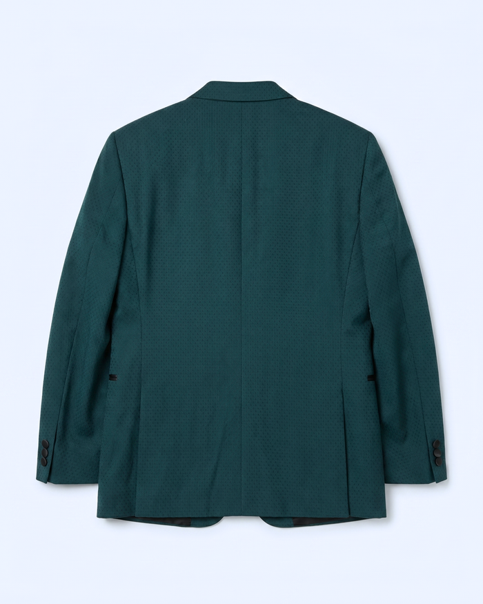 Caravelli Emerald Green Slim Fit Satin Notch Lapel 2-Button Tuxedo Suit - The Suit Depot
