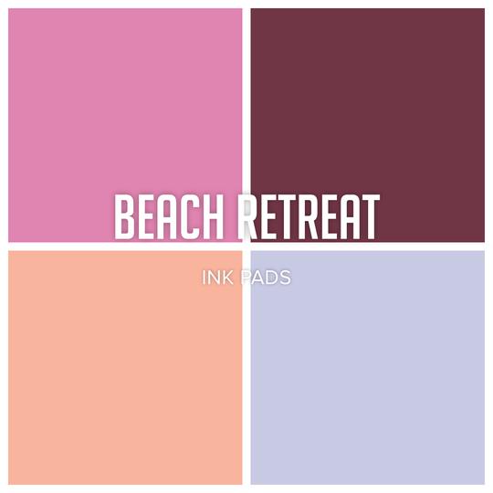 Catherine Pooler - Ink Pad - Beach Retreat. Escape to the shore with our Beach Retreat Spa Ink Colors. These relaxing, muted shades will take you away to a seaside haven. The last four colors Sparkling Berry, Merlot, Clay Mask, and Serene in our Spa Collection. Available at Embellish Away located in Bowmanville Ontario Canada.