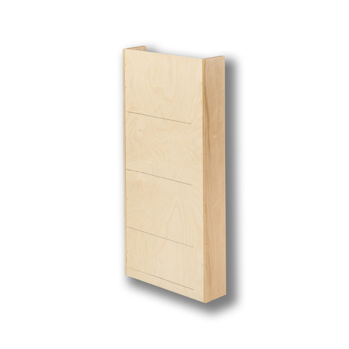 #Option_12 x 25 1/2 x 3 1/4 - Assembled, 4 Fixed Shelves