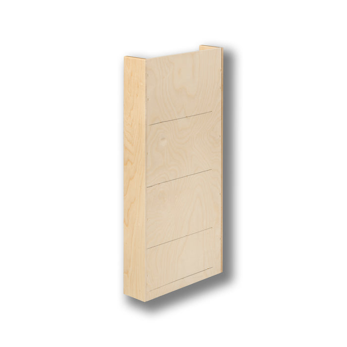 #Option_12 x 25 1/2 x 3 1/4 - Assembled, 4 Fixed Shelves