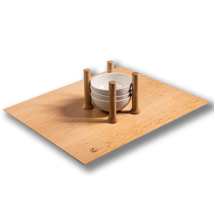 24 x 6 1/8 x 19 7/8 - 8 Magnetic Maple Pegs