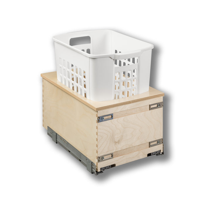 #Option_14 3/8 x 19 5/8 x 20 - Blum Movento Slides, 1.3 Bushel Hamper