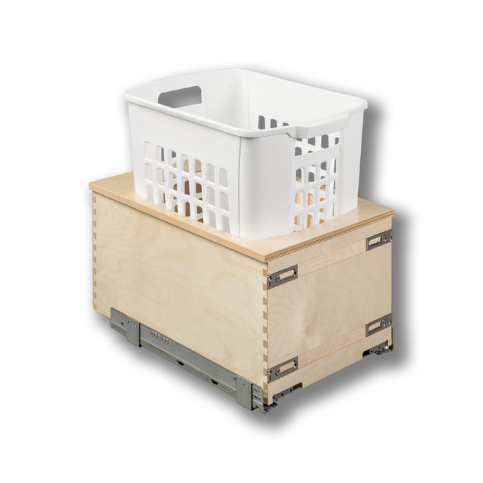#Option_14 3/8 x 19 5/8 x 20 - Blum Movento Slides, 1.3 Bushel Hamper
