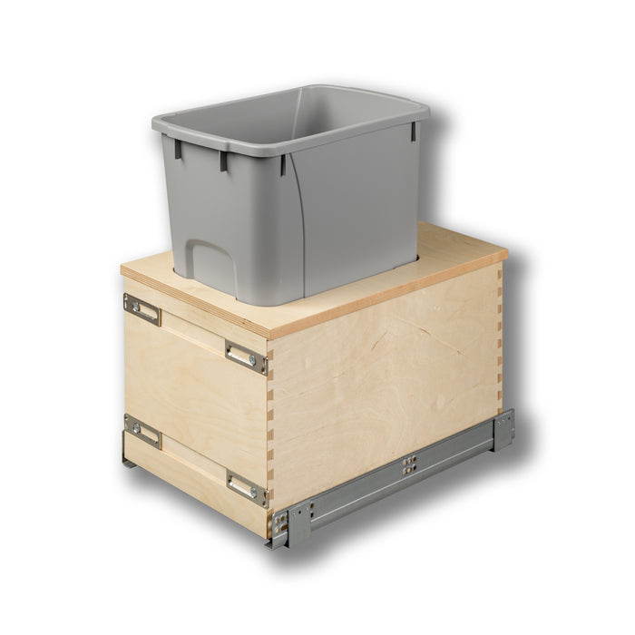 #Option_11 7/8 x 19 5/8 x 18 1/2 - Bottom Mount Waste Unit: Single 34-Quart *Gray* Bin