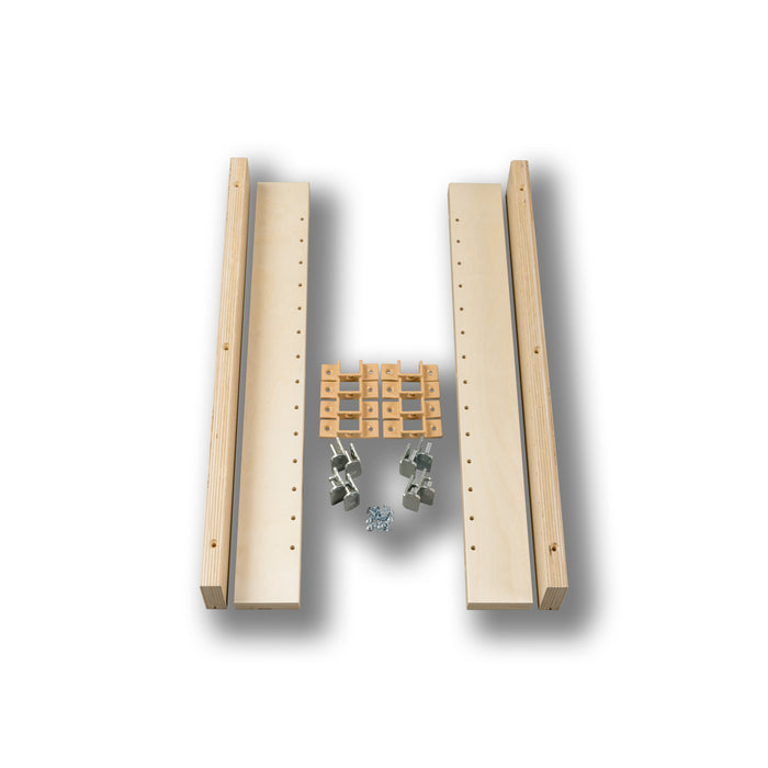 #Option_2 1/2 x 20 7/8 - Bulk Pack (10 Kits): 80 Brackets w/ Screws, 40  Pilasters, 80 Support Clips