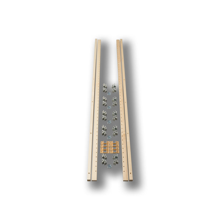 1 1/4 x 58 5/8 - 20 Brackets w/ Screws, 4 Pilasters, 8 Support Clips