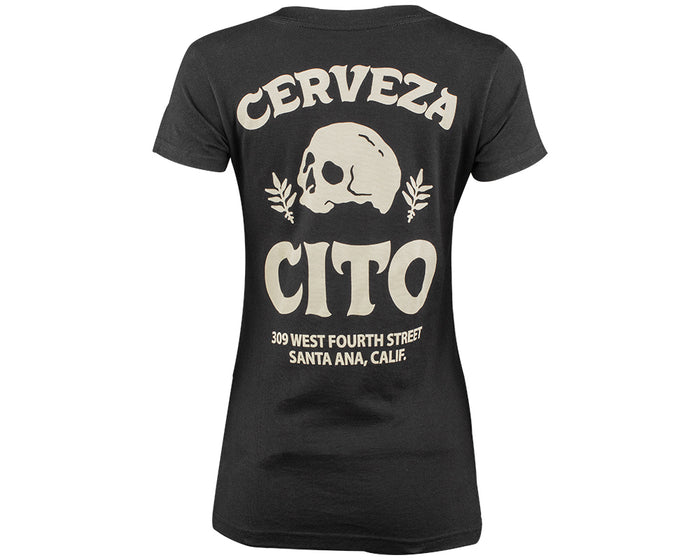 Cerveza Cito Women's V-Neck Tee Back