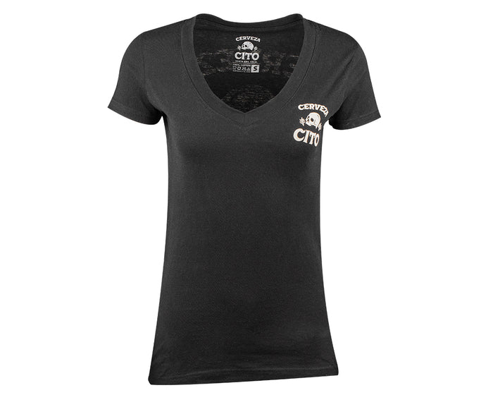 Cerveza Cito Women's V-Neck Tee Front