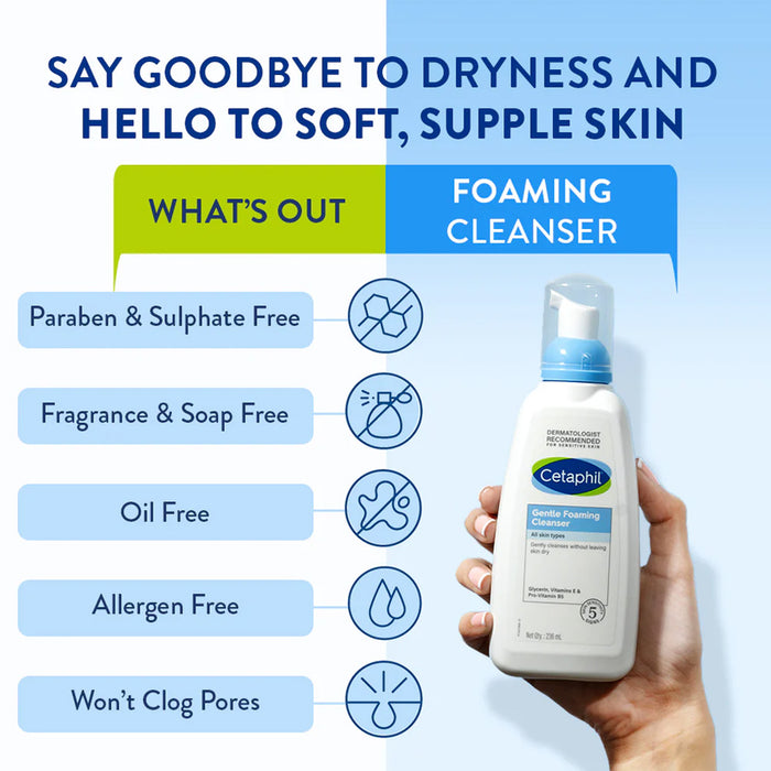 CETAPHIL GENTLE FOAMING CLEANSER 236ML