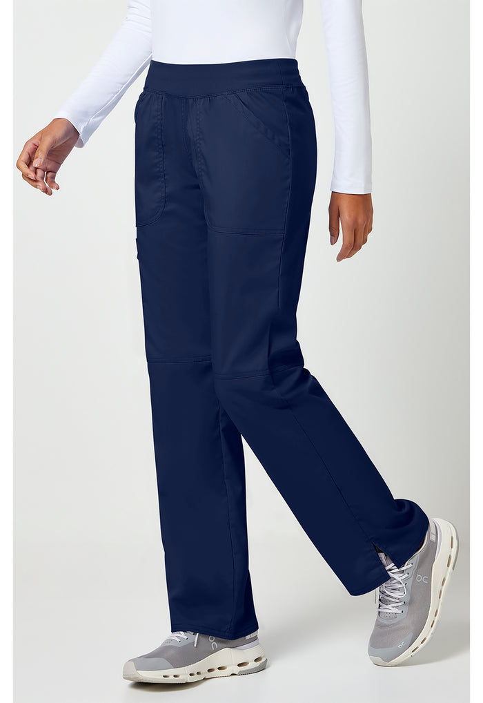 Cherokee Workwear Revolution Mid Rise Straight Leg Pull-On Scrub Pants