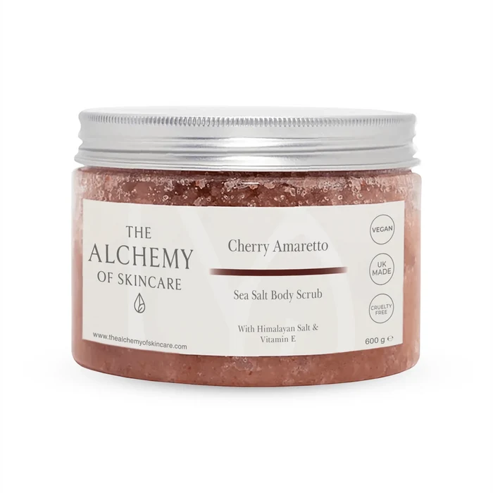 Cherry Amaretto Himalayan & Sea Salt Body Scrub skincare
