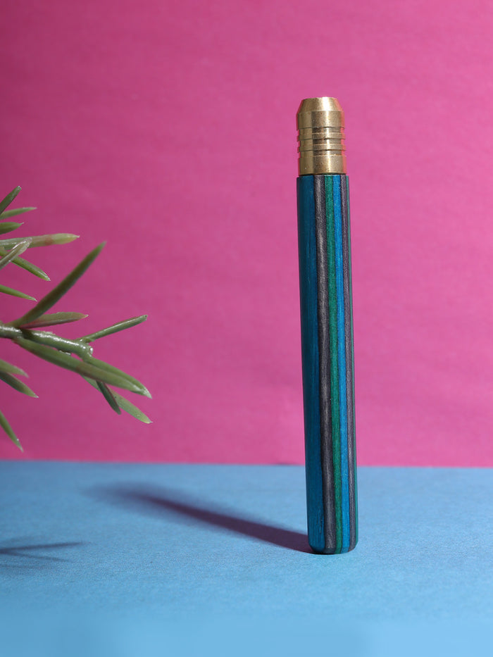Choctaw Rainbow Cigarette Holder | Blue - Grey - Green-Image 1