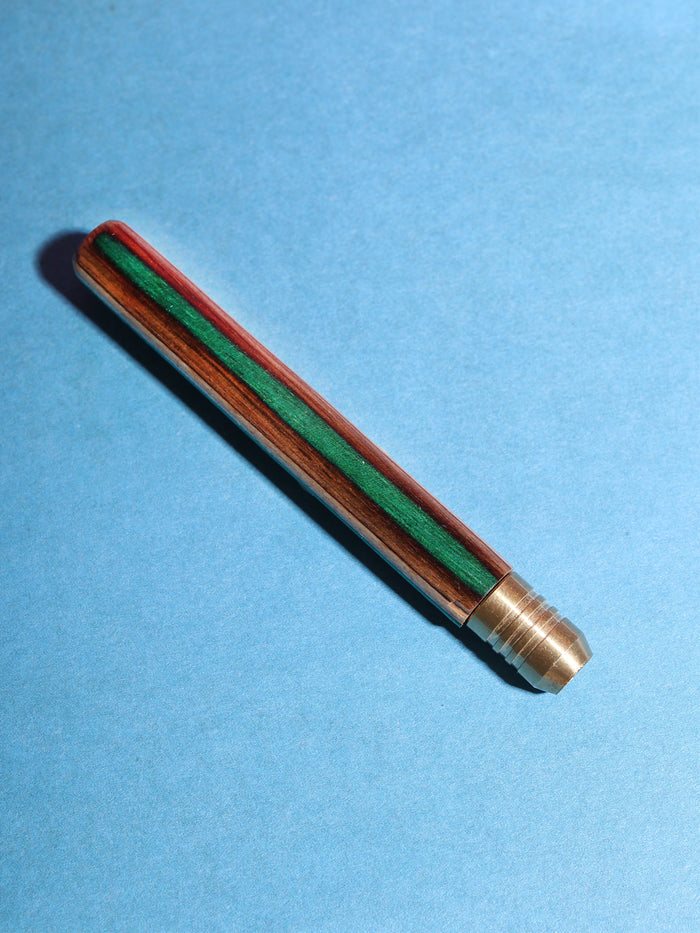 Choctaw Rainbow Cigarette Holder | Green - Brown - Tan-Image 1