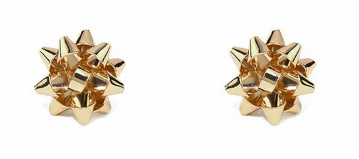 Christmas Bow Stud Earrings