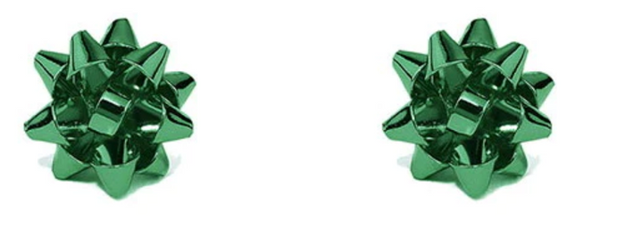 Christmas Bow Stud Earrings