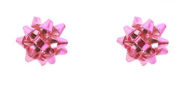 Christmas Bow Stud Earrings