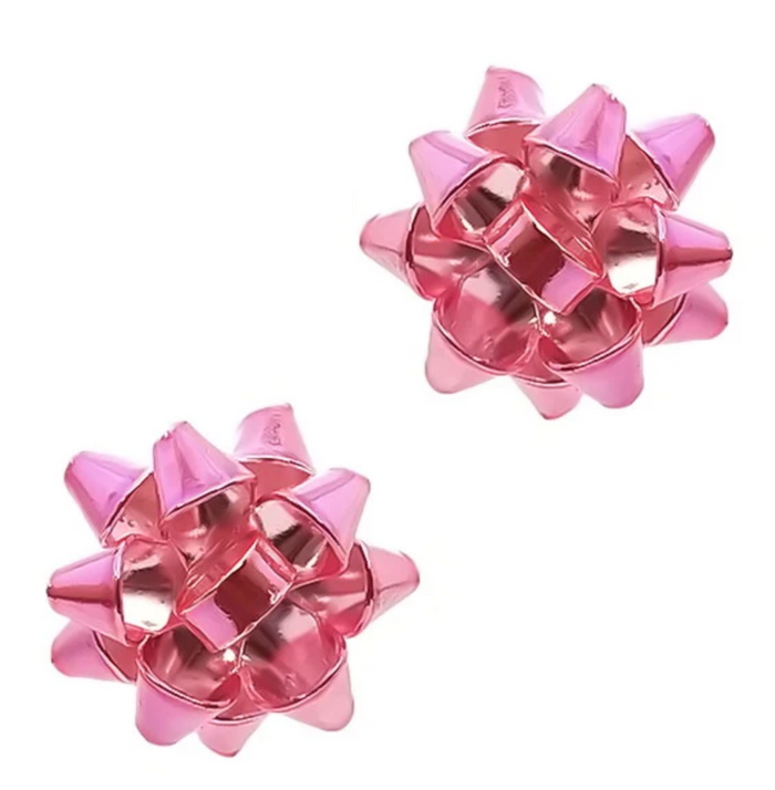 Christmas Bow Stud Earrings