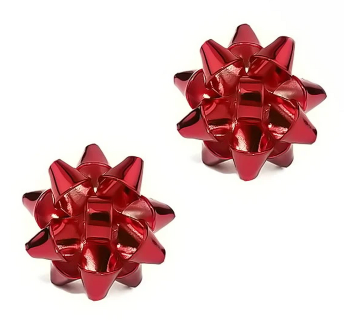 Christmas Bow Stud Earrings