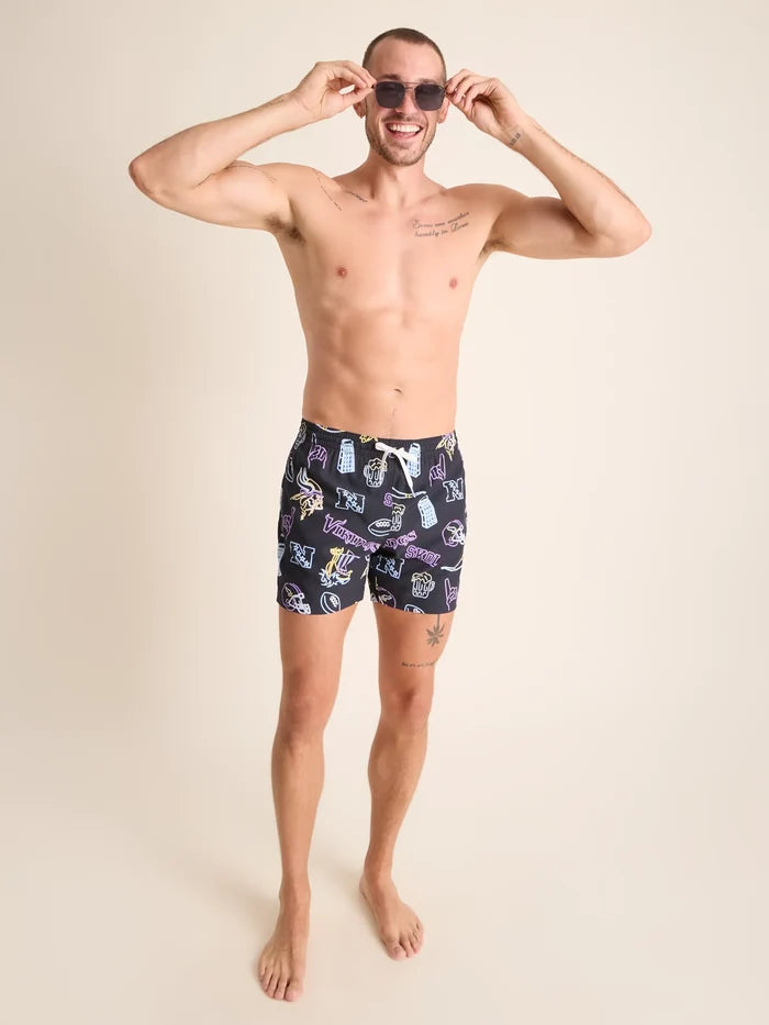 The Neon Vikings 5.5" (NFL Classic Lined Swim Trunks) - Image 7 - Chubbies Shorts