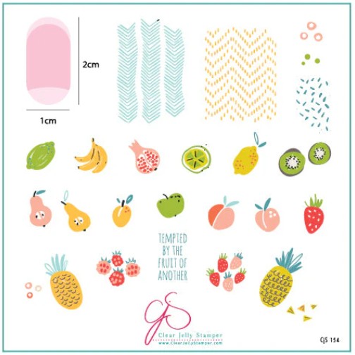 CJS-154 Mod Life Series - Just Picked | Clear Jelly Stamping Plate