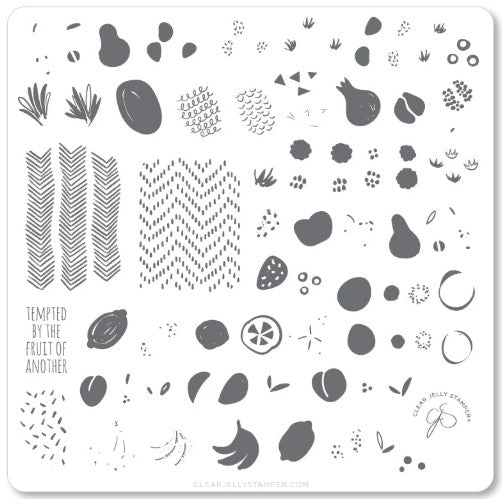 CJS-154 Mod Life Series - Just Picked | Clear Jelly Stamping Plate