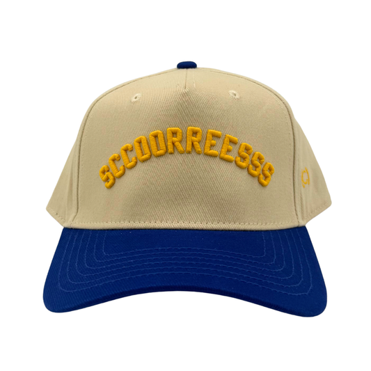 (code)word Sccoorreesss Cream Two Tone Yellow & Royal  Hat