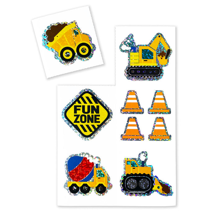 Construction Sparkle Stickers