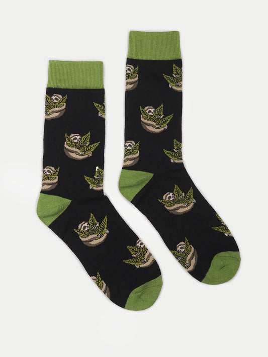 Cosmic Crew Socks | Weed Sloth-Image 1