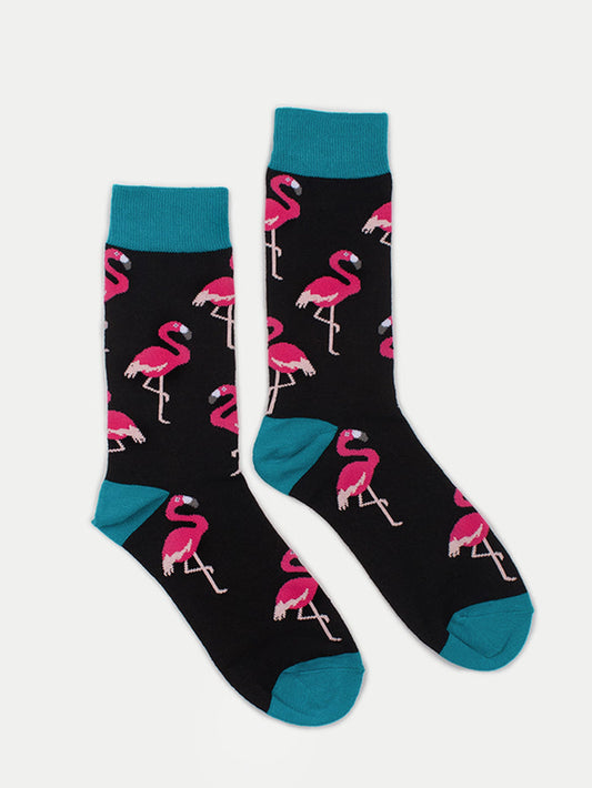 Cosmic Crew Socks | Flamingos-Image 1