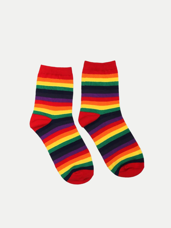 Cosmic Crew Socks | Rainbow Stripe-Image 1