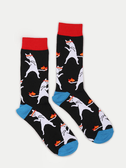 Cosmic Crew Socks | Cat Dance-Image 1