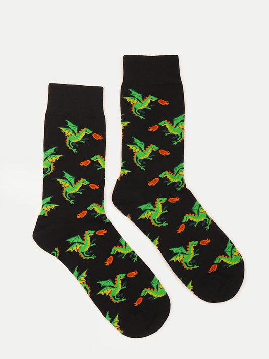Cosmic Crew Socks | Fire Dragon-Image 1