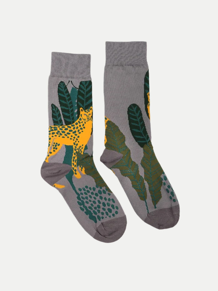 Cosmic Crew Socks | Leopard Jungle-Image 1