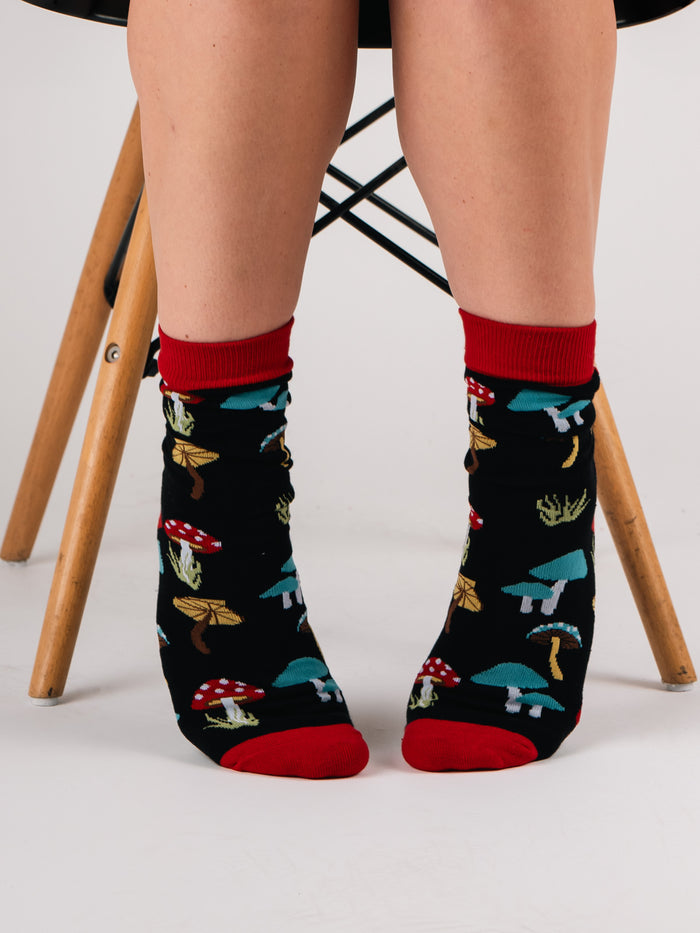 Cosmic Crew Socks | Toadstool Mushrooms-Image 2