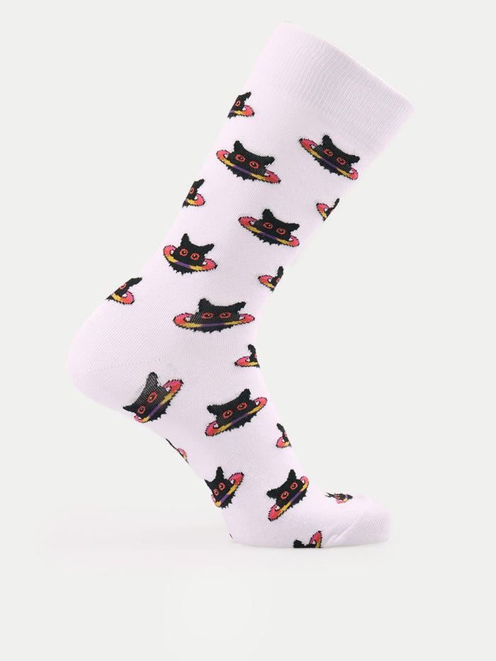Cosmic Crew Socks | Cosmic Galaxy Cat-Image 2