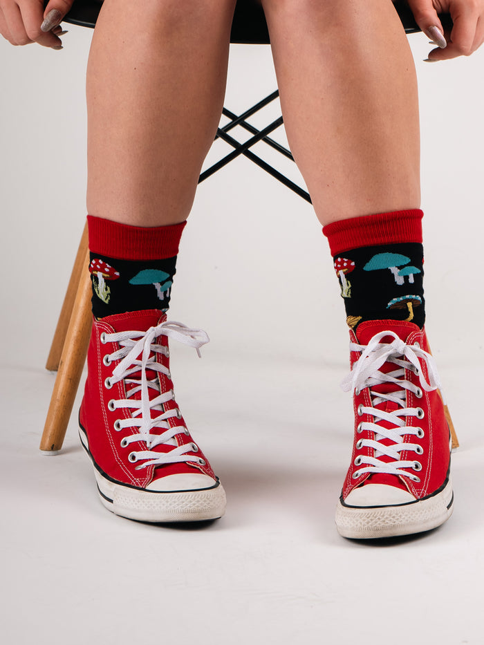 Cosmic Crew Socks | Toadstool Mushrooms-Image 4