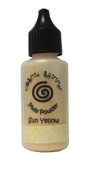 Cosmic Shimmer - Pixie Powder - Sun Yellow.  Available in Bowmanville Ontario Canada