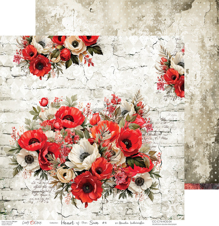 Craft O'Clock - 12X12 Paper Pad - Heart of the Sun. Available at Embellish Away located in Bowmanville Ontario Canada.